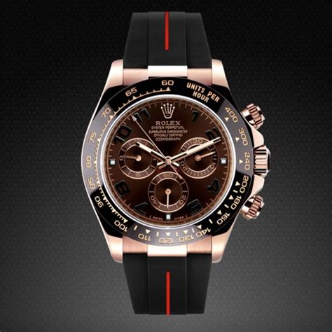 rolex or rose bracelet caoutchouc|rolex daytona rubber bracelet.